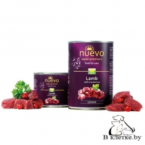 Консервы для кошек Nuevo Senior Lamb & Cranberries, 200гр