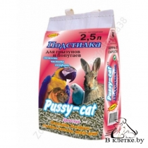 Подстилка для грызунов и попугаев Pussy rabbit Гранулы