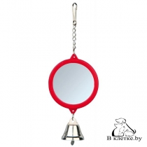 Игрушка для птиц Trixie «Зеркальце с колокольчиком-5,5»