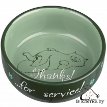 Миска с рисунком кота обжоры Trixie 24793