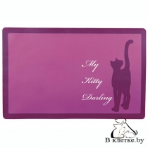 Коврик под миску для еды Trixie My Kitty Darling