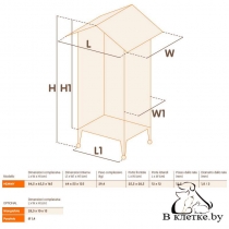 Вольер для канареек и экзотических птиц Ferplast HEMMY