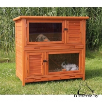 Клетка для кроликов c загоном Trixie утеплённая natura 116x113x65см