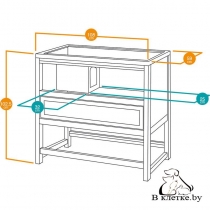 Клетка для содержания кроликов на улице Ferplast COTTAGE