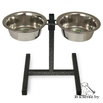 Комплект стойки с мисками Triol 2х0,80л